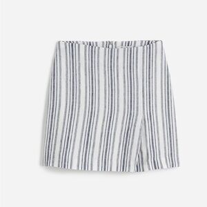 Madewell Single-Pleat Linen Mini Skirt